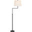 Greer Adjustable Bridge Floor Lamp with Linen Shade-374142721