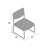 Reception Chair with Metal Frame