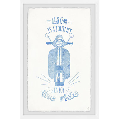 Rodrigo Life Is a Journey, Enjoy the Ride - Advertisement on Paper