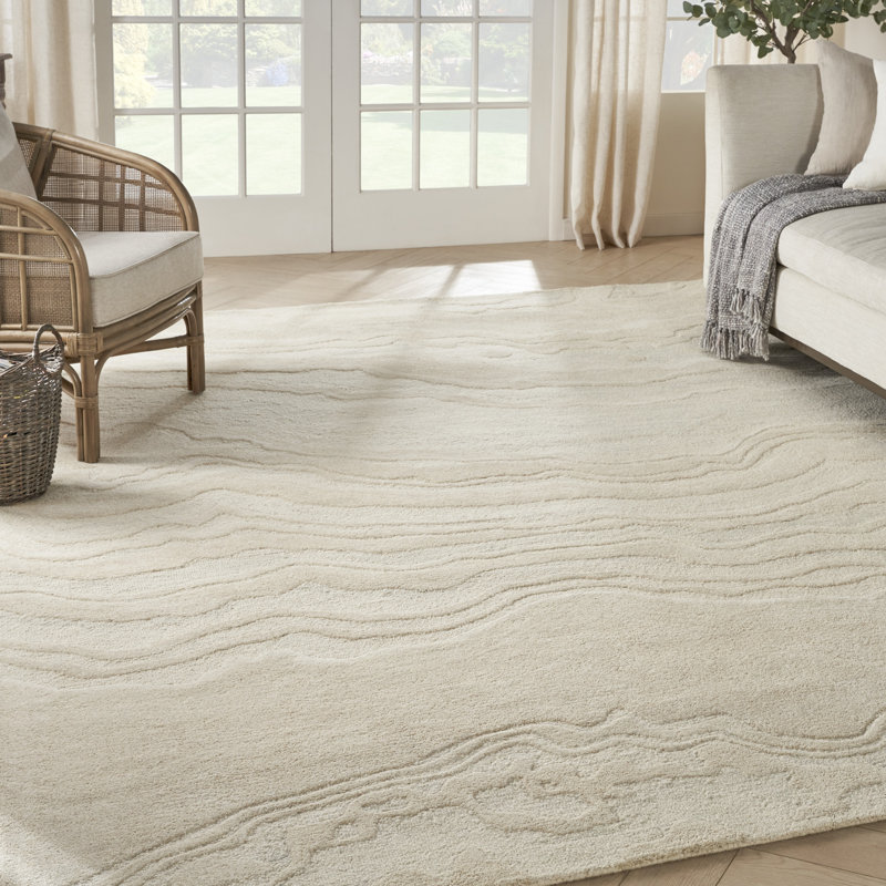 Inaki Hand Tufted Wool Abstract Indoor Rug, Rectangle 8'6" x 11'6"