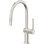 Pull-Down Kitchen Faucet With Button Sprayer - Low Arc Spout