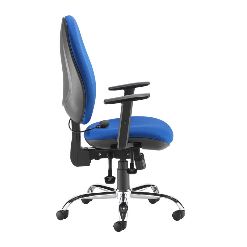 24hr Ergonomic Asynchro Task Chair, Blue