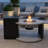 Smokeless & 50,000 BTU Propane Gas Fire Pit Table With Volcanic Rock