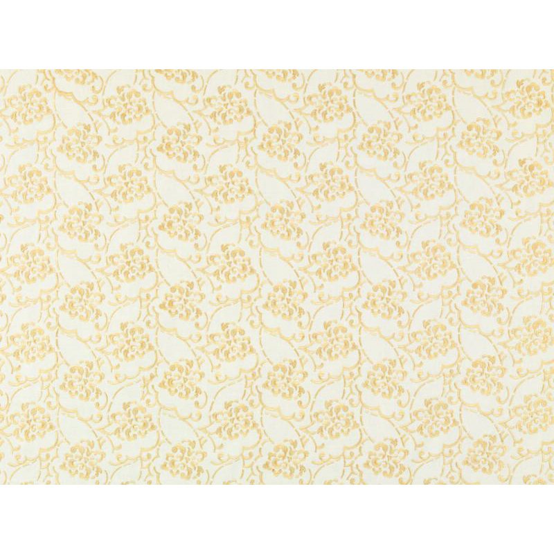 Tissu brodé Barton, Jaune