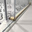 56 - 60 po. X 76 po. Portes coulissantes en verre sans cadre, quincaillerie-125816966