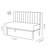 Meegan Faux Leather Upholstered Bench