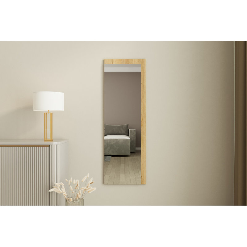 Alyze Rectangle Floor Mirror, Yellow