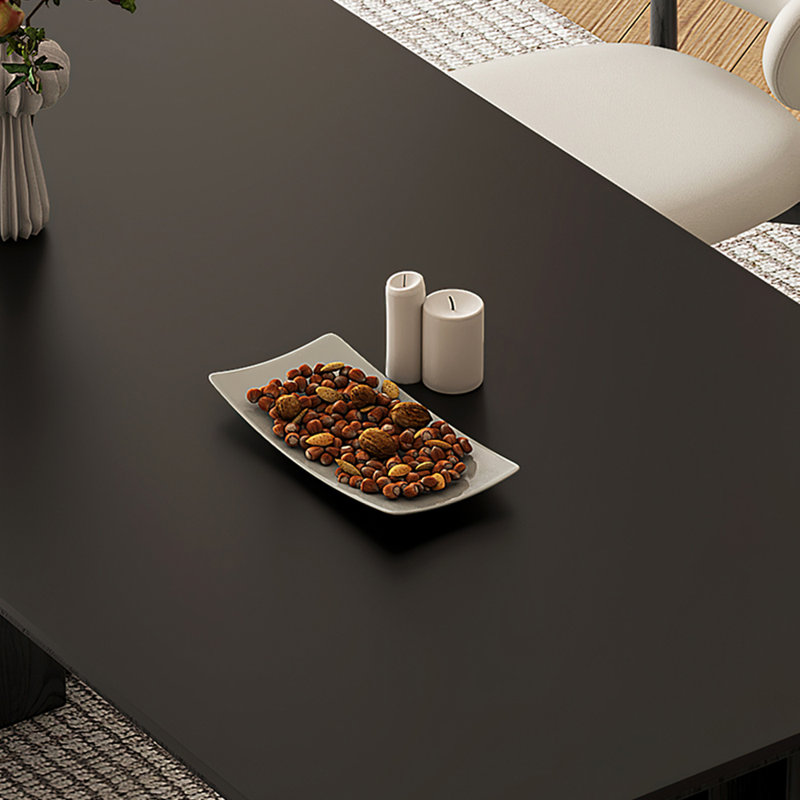 Ensemble de table de salle à manger rectangulaire minimaliste français, H 29,5 po x L 55,1 po x l 31,5 po