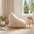 Large Bean Bag Chair Set with Ottoman and Side Pocket for Adults-213575036