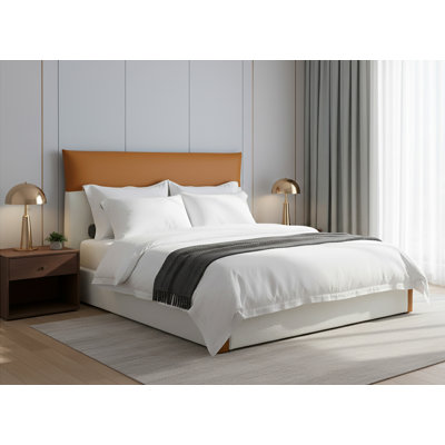 Brea Upholstered Queen Bed in Contrasting Colored Upholstery