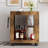 Movable Kitchen Cart With Shelf For Kitchen, Dining Room