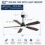 Ventilateur de plafond Mihane avec lumières DEL-1386917462-1386917463