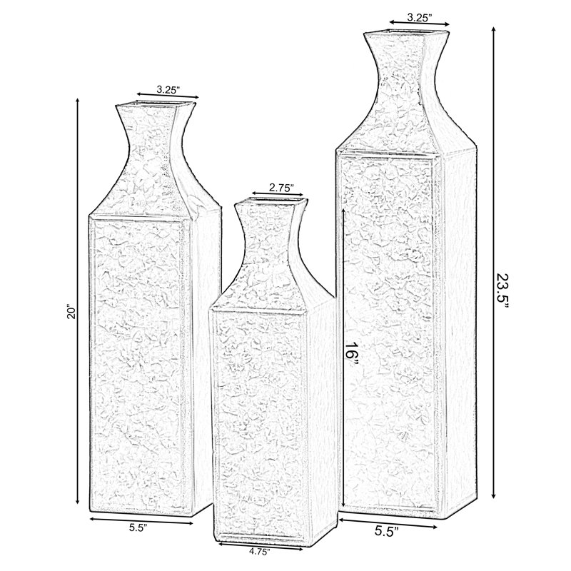 Metal Floor Vase