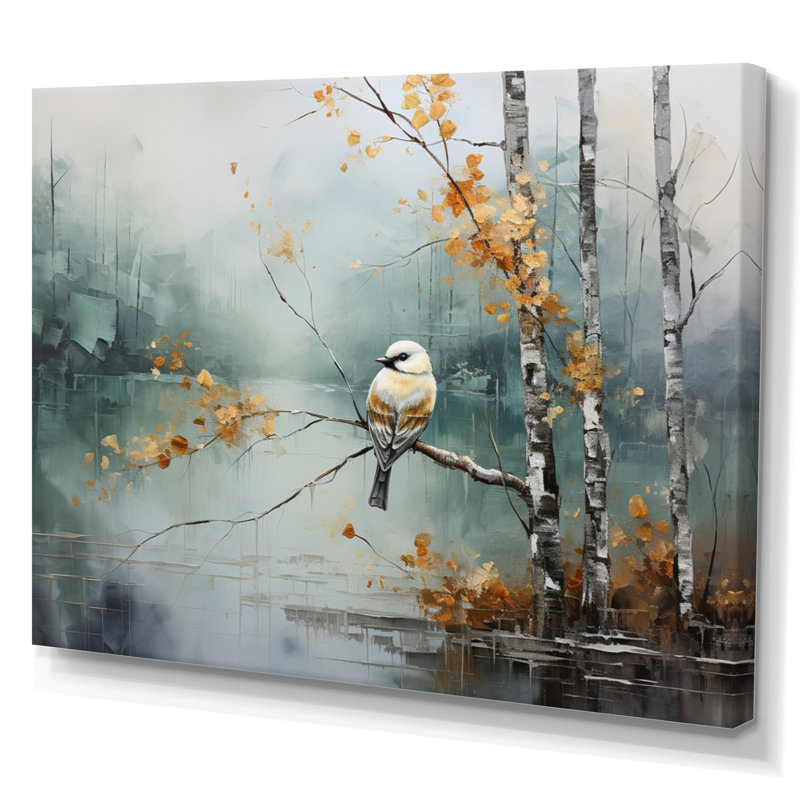 Birch Woods Ethereal Elegance I - Impression, H 34 po x l 44 po x P 1,5 po, Toile tendue