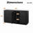 63" Curved Buffet Cabinet Sideboard With Stoarge-1620096921