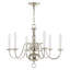 Lustre classique à 6 lumières de style bougie Benedetto-28328523-62820063