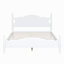 Structure de lit plateforme en bois, lit plateforme de style rétro avec support en lattes de bois-964242777-964242778