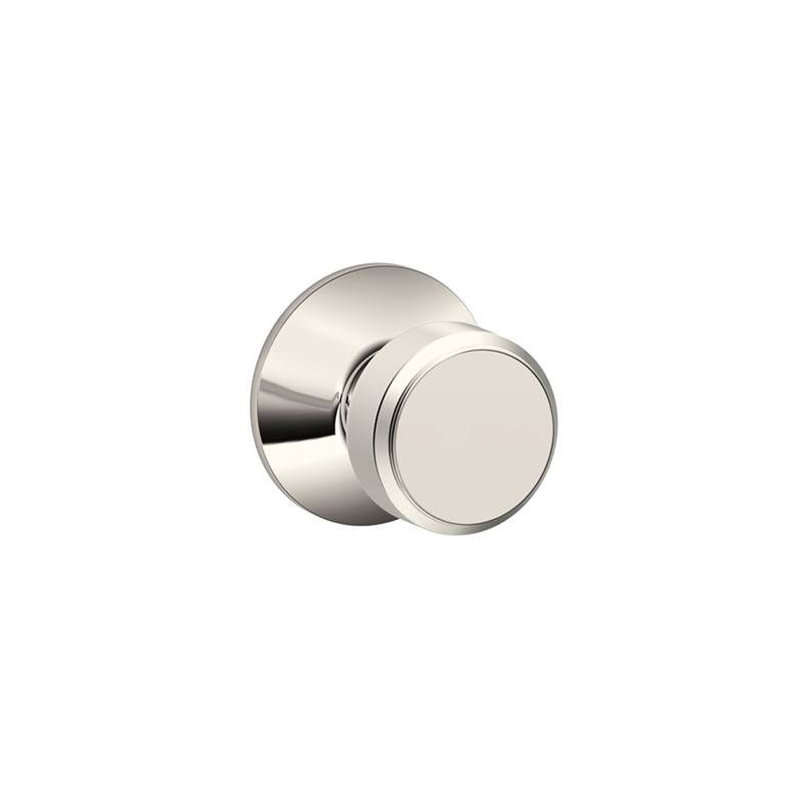 Bowery Passage Knob (Hall & Closet), Bright Nickel, Circle
