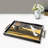 Elegant Glass Tray, 19.7 x 11.4 x 1.4 inches | 100% Durable Glass Construction | Easy to Clean with Damp Cloth | Ideal for Serving, Decorative Display, and Organizing | Stylish Addition to Home Décor-1908584531