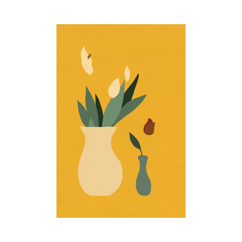 Mod Peace Lily II by Jacob Green - Wrapped Canvas Print, 30.48cm H x 20.32cm W x 1.905cm D