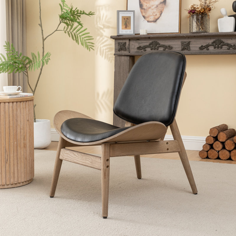 Chaise d'appoint en similicuir Arrielle