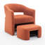 Fauteuil demi-tonneau avec repose-pieds-1459439858