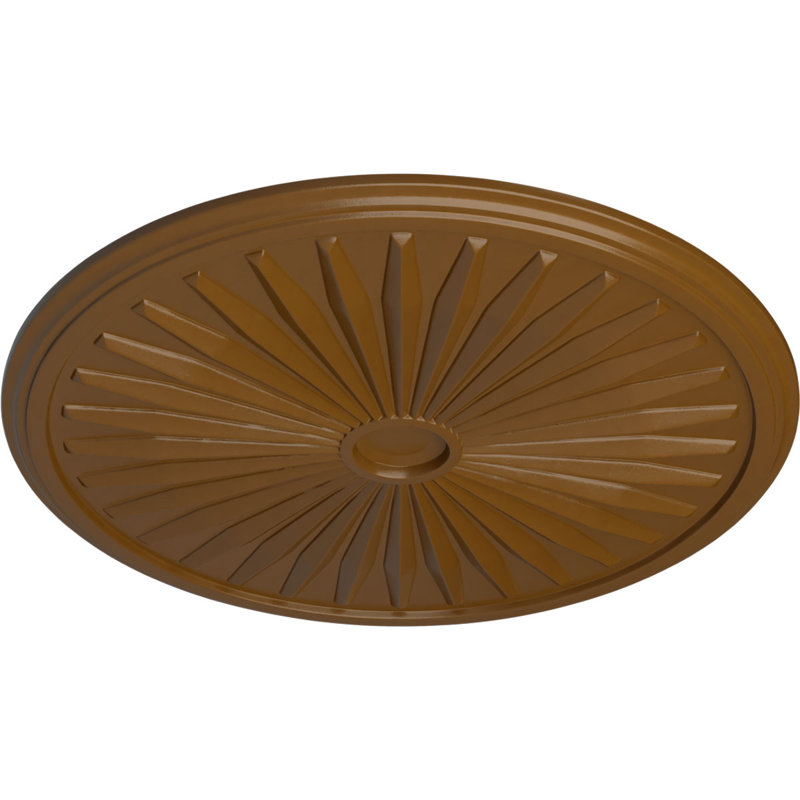 Médaillon de plafond de 33 1/8 po x 3 1/2 po x P 1 3/8 po (convient aux auvents jusqu'à 5 po), Topaze fumée