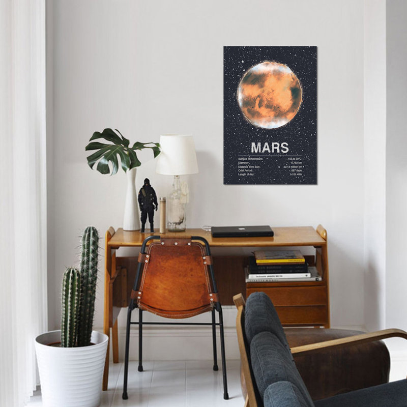 " Mars " by Tracie Andrews, 26" H x 18" W x 1.5" D, No Mat, Wrapped Canvas