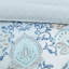 3 Piece Duvet Cover King/ King - Cotton Floral Print, Reversible Style, Shabby Chic, Medallion , Two-Tone Reverse Button Closure, Bedding Reversible, Complementary Pattern, Inside Corner Ties, Feel
