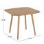 Table de salle à manger carrée pour 4 personnes-1526567115