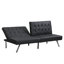 Structure en bois, pieds en acier inoxydable, futon, canapé en PVC