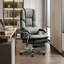 Fauteuil de direction double rembourré avec repose-pieds-1888495433