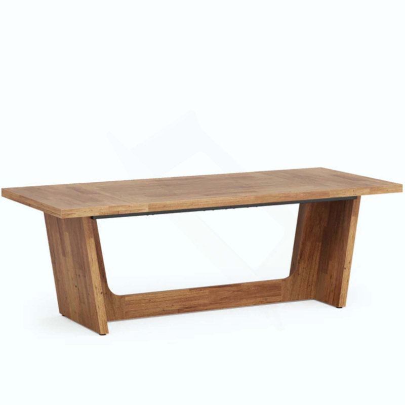Table de conférence industrielle, bureau de direction, bureau d'ordinateur en bois, Noyer