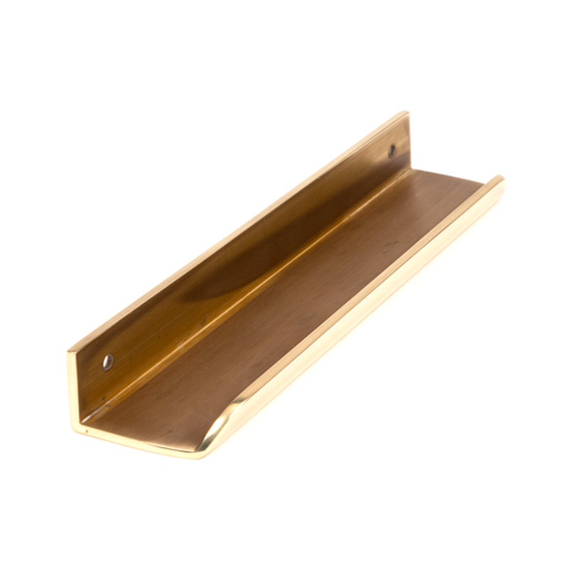 Polished Nickel 50Mm Moore Edge Pull, 17 cm, Aged Brass