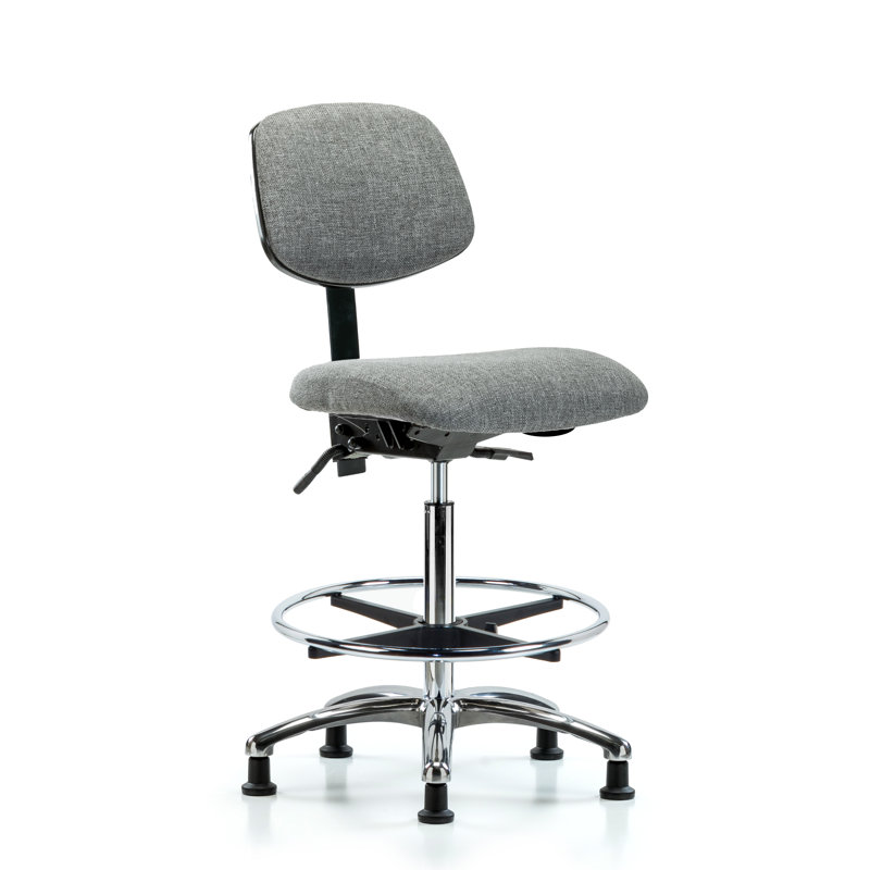 Chaise de dessin Charlotte, Patins, Gris, Inclus