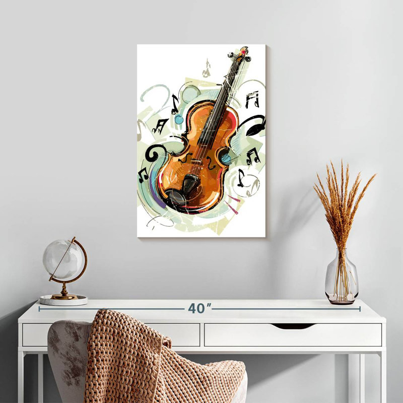 Abarca Cartoon Violin, 24" H x 16" W