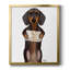 «Love and Dachshund», toile encadrée de qualité supérieure - prête à être accrochée-1142154109-1142154112