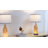 26" Coastal Glass USB Table Lamps with Touch Control & Night Light