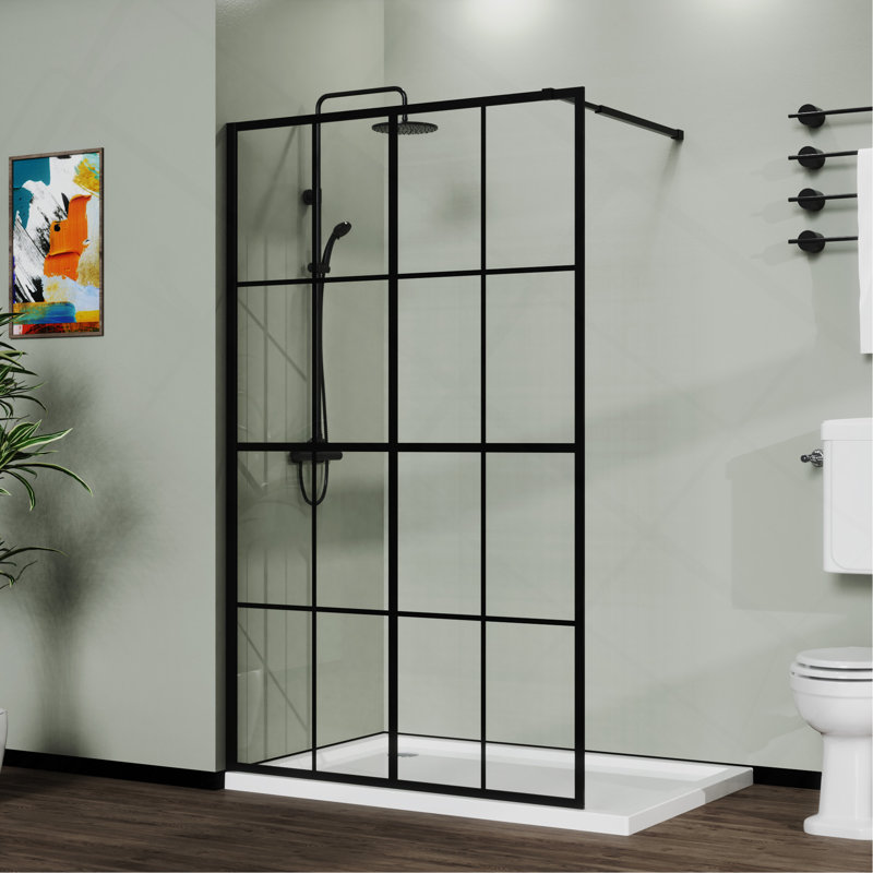 46 po x 72 po, écran de douche, pièce pour salle de bain, noir