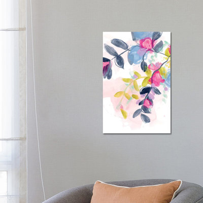 Floral Blotter II by June Erica Vess - Wrapped Canvas Print