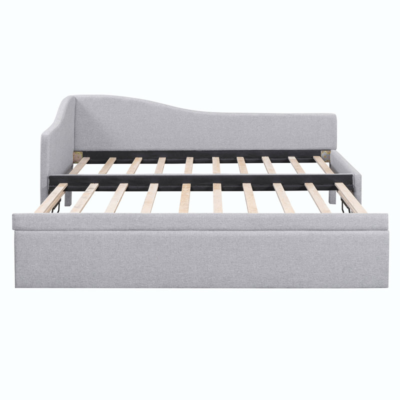 Twin Size Upholstered Daybed, Gray