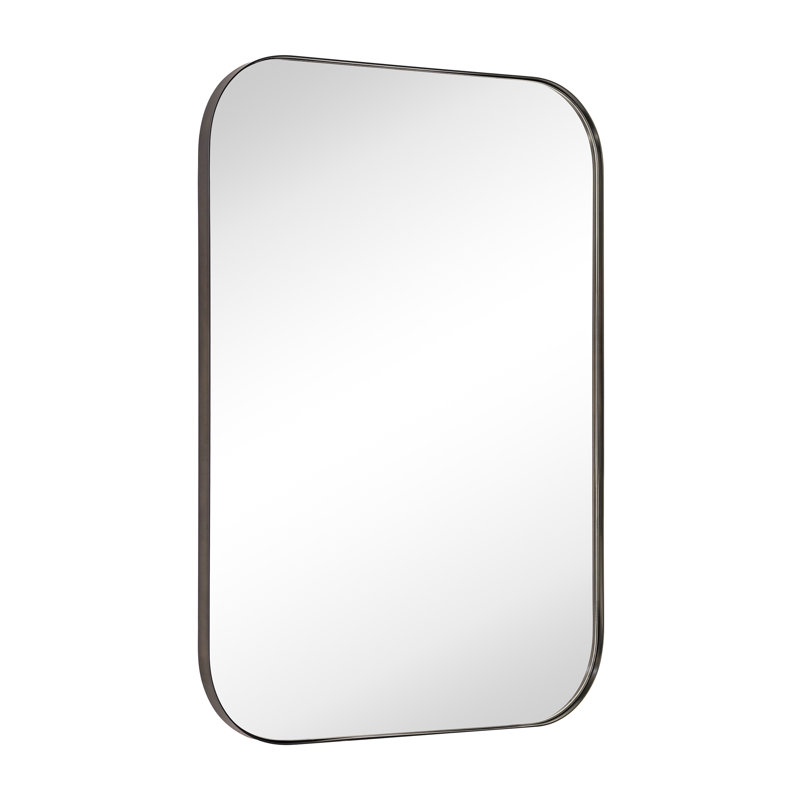 Miroir mural Josilyn, 30 po x 22 po, Bronze frotté à l'huile
