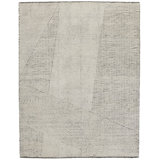 Rhombus Hand Knotted Wool No Pattern And Not Solid Color Area Rug