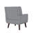 Tufted Linen Upholstered Accent Armchair With Solid Wood Leg-1144270146-1144270150