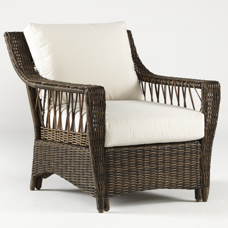 Chaise de terrasse avec coussins Lonoke, Tissu toile Sunbrella®