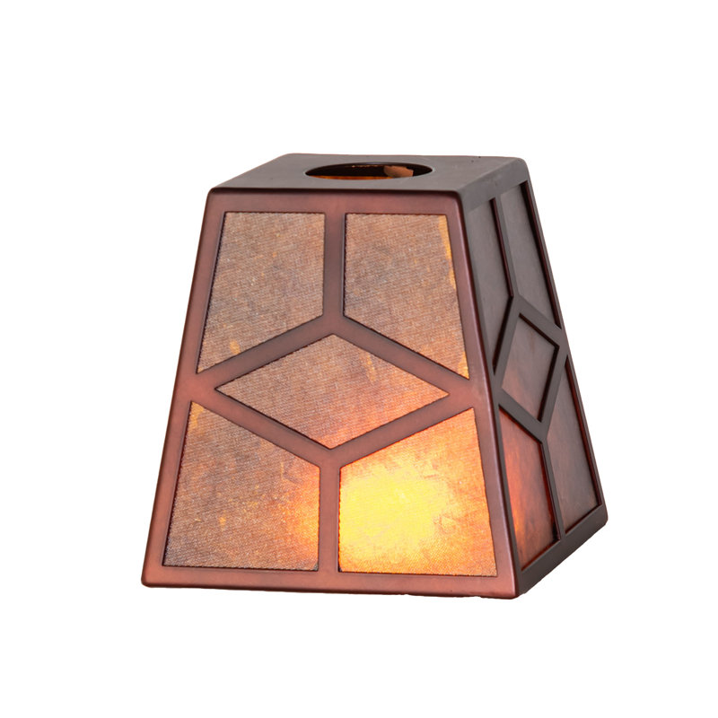 5" Square Diamond Craftsman Shade