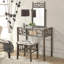 Ensemble coiffeuse Voshell avec tabouret et miroir-595351767