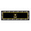Tapis antidérapant à bordure logo US Army pour chambre à coucher, cuisine, noir / jaune-73293630