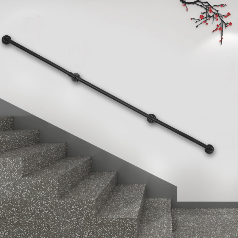 Rampe d'escalier murale, L 144 po x P 1,3 po