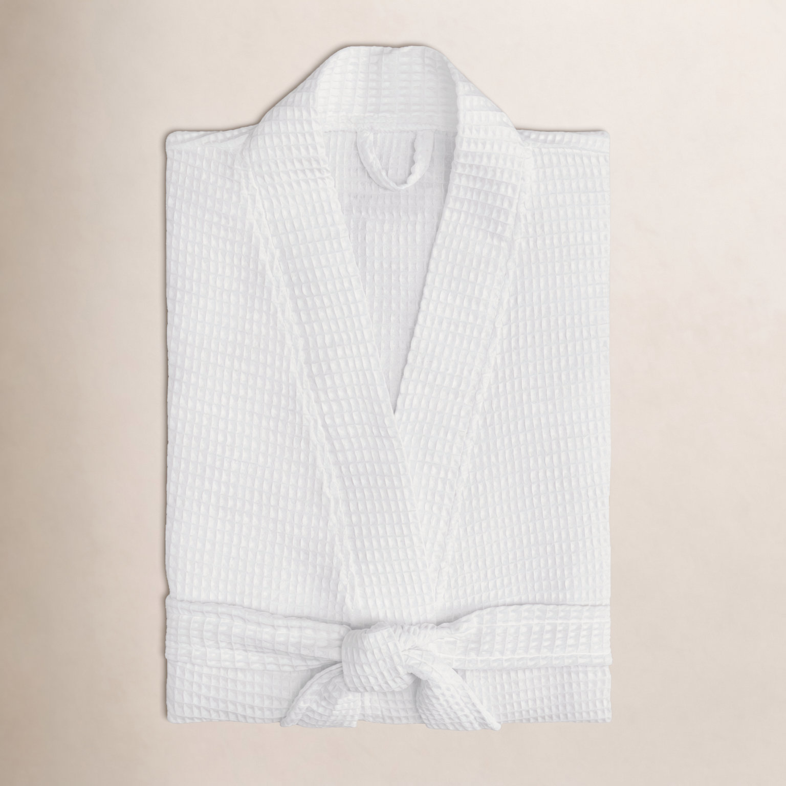 Astrid Waffle Bathrobe, Large, White